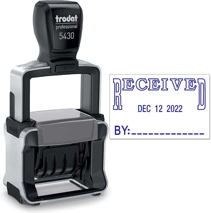 Trodat 5430 Professional Self-Inking Date Stamp by Maxmark