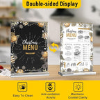 Dynta 14 Pack Acrylic Sign Holder 5x7 Inches Clear Double Sided Picture Frame - Image 2