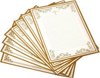 8 Pcs Vintage Letter Papers Set Printable Writing Paper Lined by Unknown
