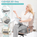Office Chair Seat Cushion, Cooling Gel Enhanced Memory Foam Cushion - Image 6