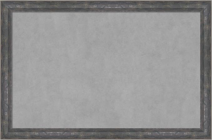 Amanti Art Grey Framed Magnetic Board 23x35 Large Vision Board by AmantiArt