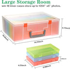 Photo Storage Box 4x6, 18 Inner Photo Case Large Photo Organizer Acid-Free - Image 3