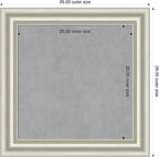 Amanti Art Silver Framed Magnetic Board 26x26 Medium Vision Board - Image 2