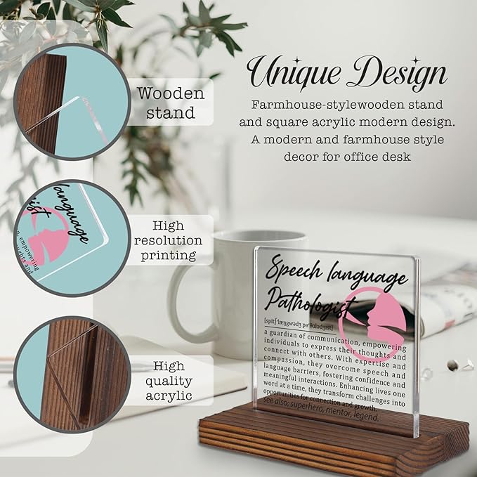 Speech Language Pathologist Gifts, Thank You Appreciation Gifts - Image 3