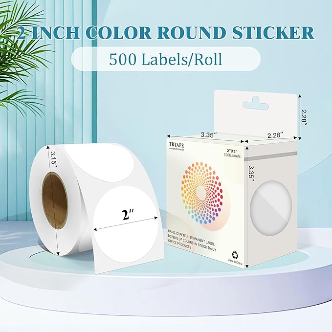 2 Inch Round Color Coding Labels - Image 2
