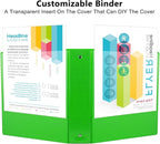 CIXILDTS 2-inch Round Ring Binder, Durable 2" 3 Ring Binder Fit Letter Size - Image 5