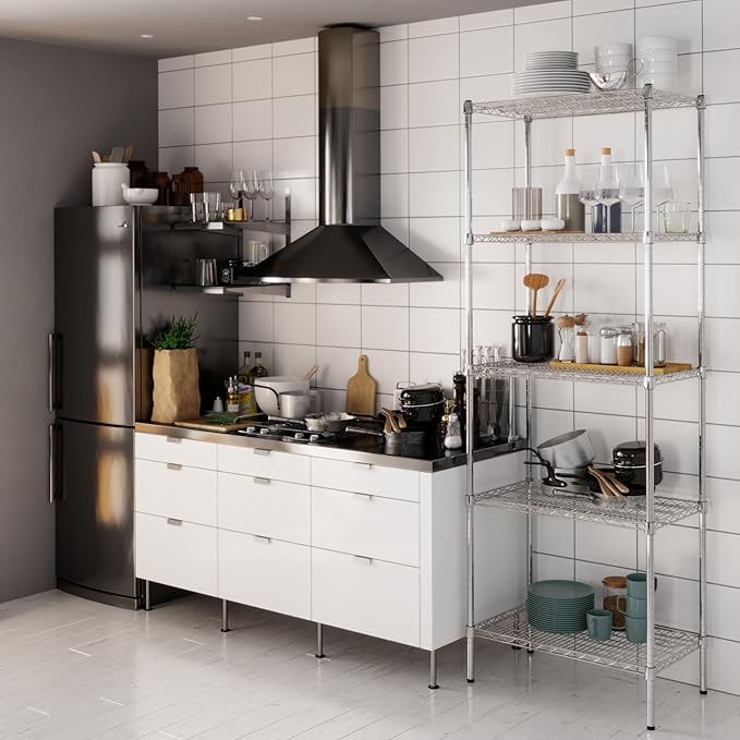 Regal Altair 18" Deep x 30" Wide x 86" Height Wire Shelving Kit | 5-Tier | NSF - Image 8