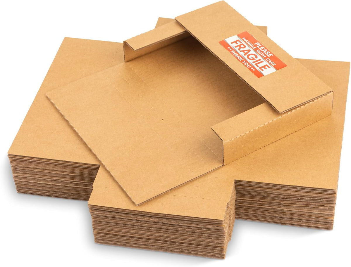 9x6x1.3 inch cardboard box for shipping dvd, cd, view 9
