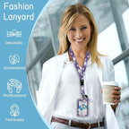 Cute Cat Badge Holder Retractable Lanyard, Lanyards - Image 2