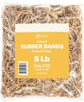 BILINNY Rubber Bands Size 33, Bulk Pack of 5lb Tan Rubber Bands, Made In USA by BilinnyGreetingCards