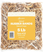 BILINNY Rubber Bands Size 33, Bulk Pack of 5lb Tan Rubber Bands, Made In USA by BilinnyGreetingCards