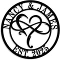 Personalized Infinity Heart Sign