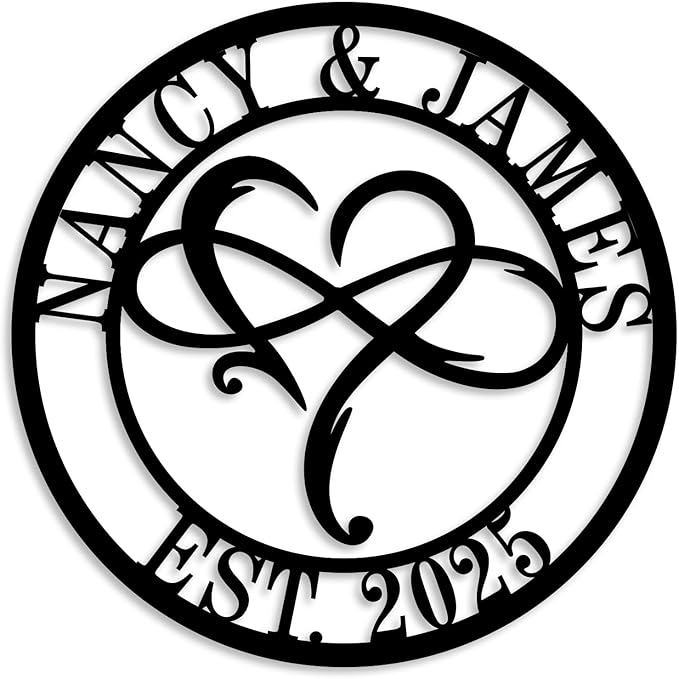 Personalized Infinity Heart Sign by ENFODREAM