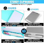 Plastic Clipboard with Storage, TFDLCG zm Clip Boards 8.5x11 with Pen Holder - Image 4