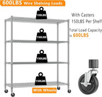 Himimi Storage Shelves 60"W Wire Shelving - Image 6