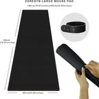 ZORESYN PU Leather Desk Mat Waterproof Anti-Oil Dining Table mat - Image 2