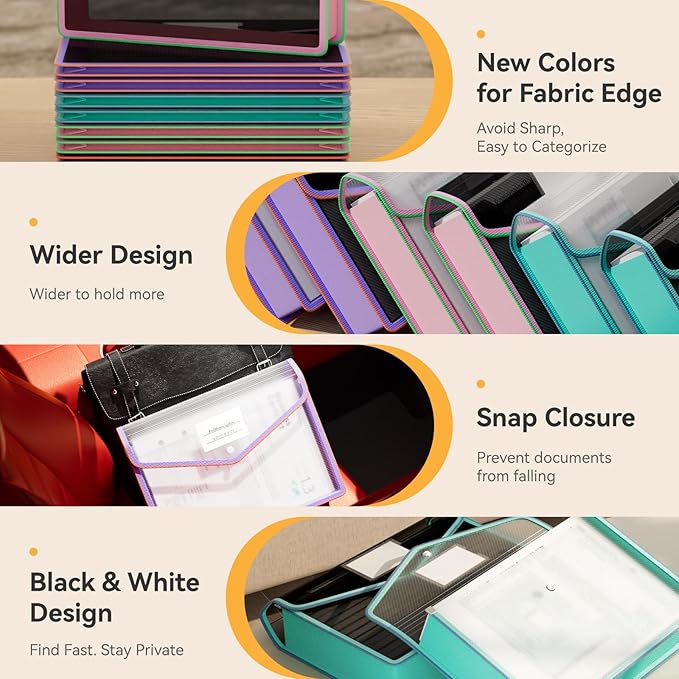 ABC life 8 Pack File Folder, Large Capacity Folders - Image 4