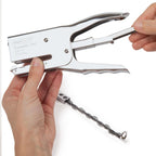 Rapesco 1626 Porpoise ONE Bypass Stapling Plier, 45 Sheet Capacity, Chrome | Bypass Stapling System, All-Metal Construction, Includes 1000 High Capacity 5/16" Staples, Storage Bag, 2-45 Sheet Range