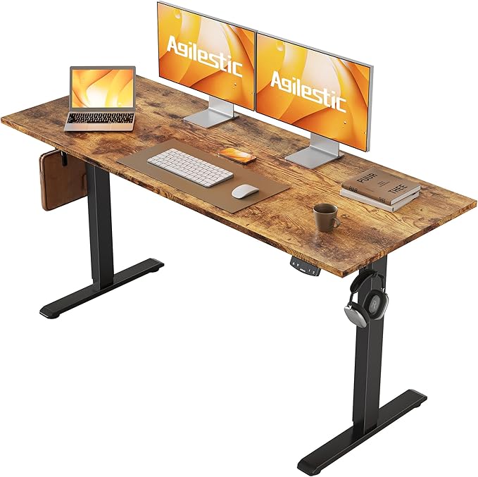 Agilestic Electric Standing Desk, 55 x 24 Inches Height Adjustable Desk by Agilestic