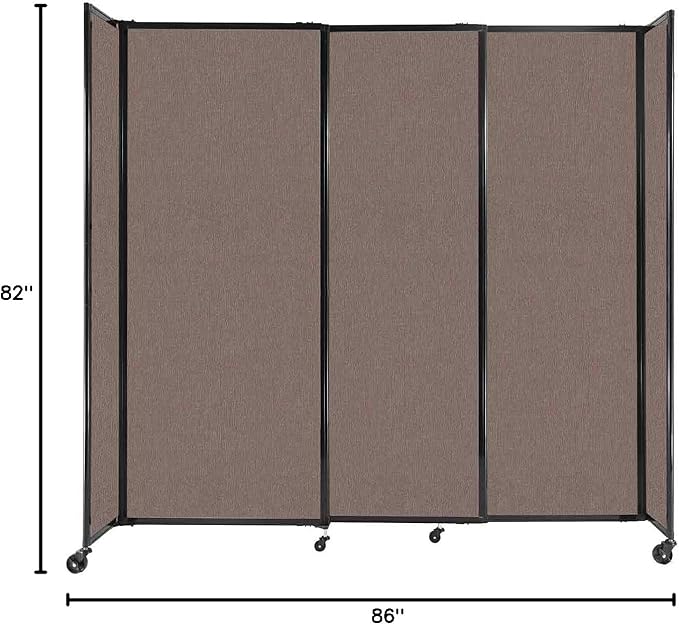 Versare Straightwall Sliding Portable Wall Partition | Freestanding Office - Image 7