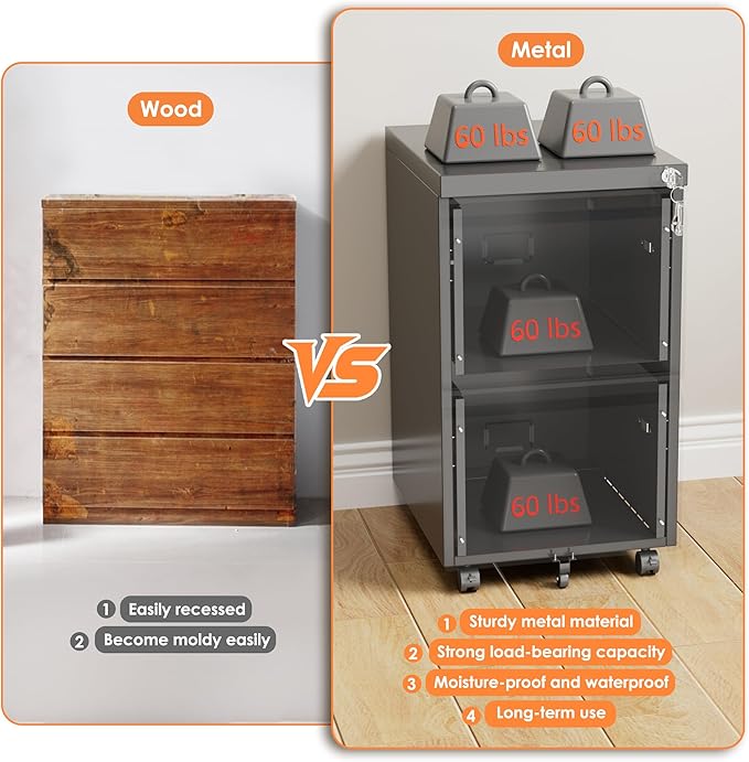 SUXXAN 2 Drawer File Cabinet - Image 6