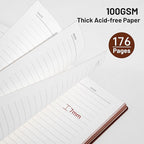 CAGIE Lined Journal Notebook for Men & Women, 176 Pages A5 Medium Size - Image 5