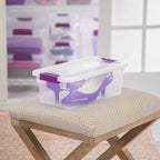 Sterilite 24-Pack 6 Quart ClearView Latch Box, Stackable Organizer Bins - Image 4