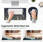 Ospelelf Ergonomic Mouse Pad and Keyboard Stand Wrist Rest Set, Memory Foam - Image 2