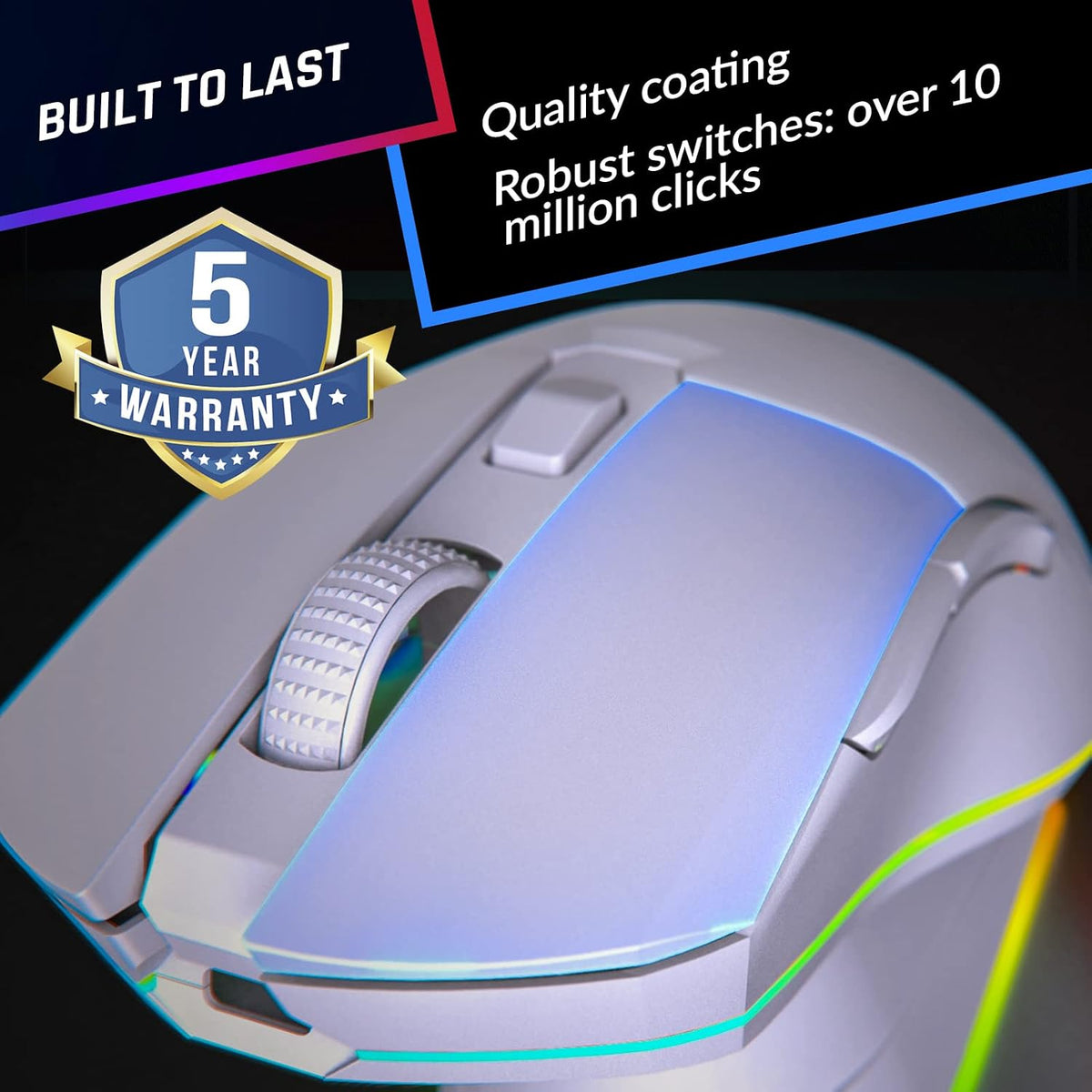 KLIM Blaze Pro Wireless Gaming Mouse, with Charging Dock RGB, Rechargeable