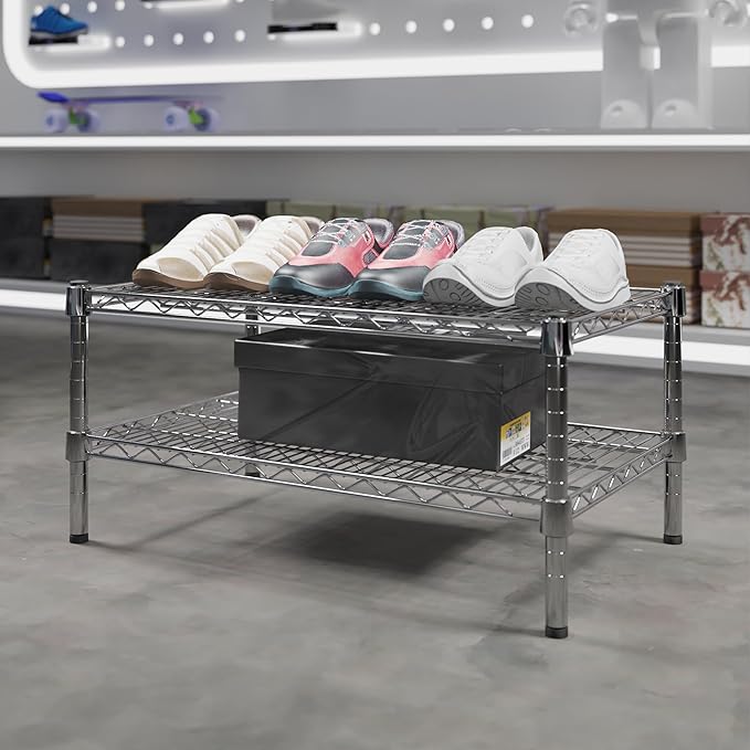 Regal Altair 18" Deep x 30" Wide x 14" Height Wire Shelving Kit | 2-Tier | NSF - Image 2