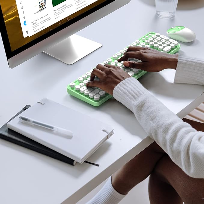 MOFII Wireless Keyboard and Mouse Combo, Computer Full Size 2.4G Plug and Play - Image 6