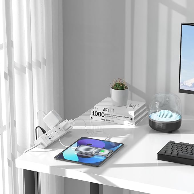 40W Fast Charging Station, Desk Clamp Power Strip 20W USB C, 8 Outlets - Image 6
