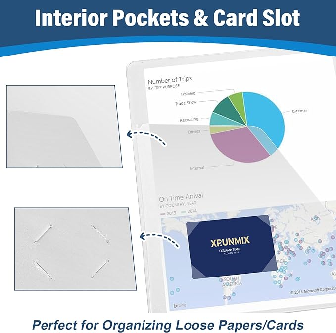 2-Inch 3-Ring Binder with Pockets, 2’’ Premium View Binders with Three Ring - Image 4