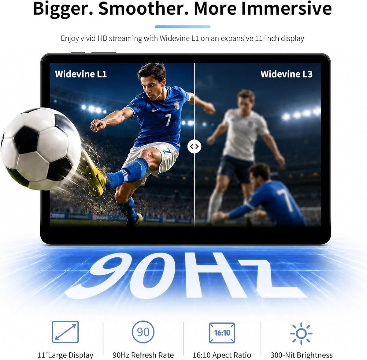 Gemini AI Android 16 Tablet, 11 inch Tablet with 32GB+256GB+2TB Expand, Elect...