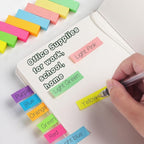 30 Pads 0.5x1.8 Sticky Notes Flags Tabs Page Markers 10 Bright Color Sticky - Image 7