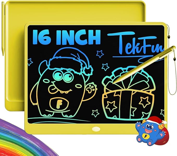 TEKFUN LCD Writing Tablet for Adults, Large Doodle Board, 16 Inch Colorful by TEKFUN