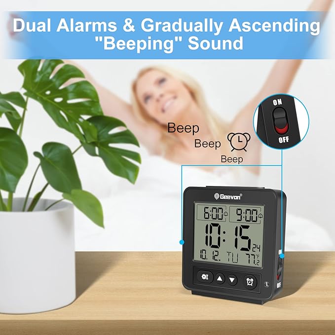 Geevon Small Atomic Travel Alarm Clock - Image 6