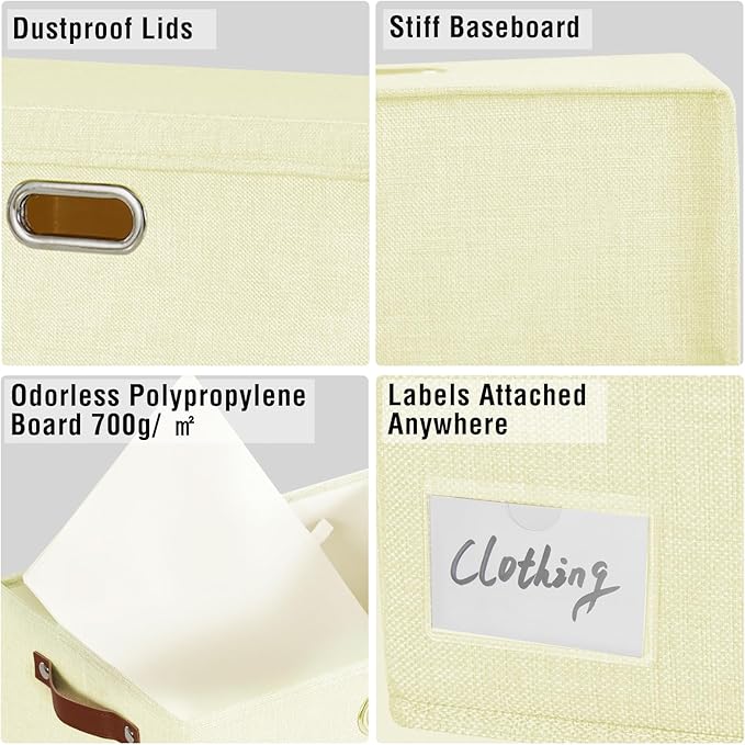 Roobyl 17" Large Collapsible Storage Bins - Image 5