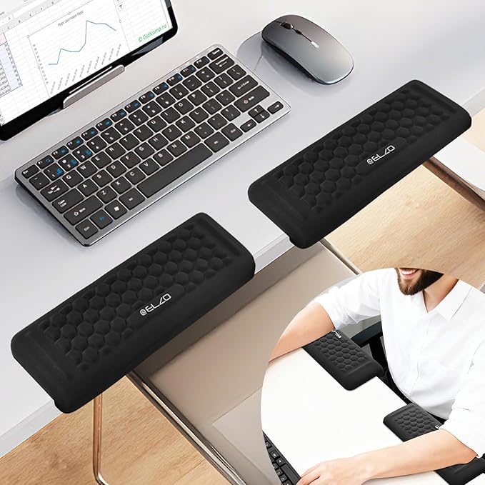 ELZO Desk Elbow Pads L-Shaped Rest by ELZO