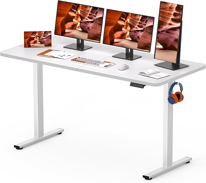 FitStand AdjustableStanding Desk 63 x 24 Inch Home Office Desk by FitStand