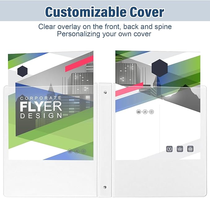 1-Inch 3-Ring-Binder with Pockets, and School - Image 5