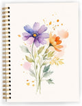 JWVK Vintage Wild Flower Botanical Plant Notebook 03, Rustic Spring Floral by JWVK
