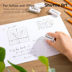 Shuttle Art White Erasers, 120 Pack Erasers Bulk, Smudge Resistant Eraser - Image 4