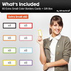 Attractivia Dry Erase Magnetic Labels 2.8 x 1.2 in, Color Borders, Dry Erase - Image 7