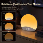 reacher sound machine sunrise alarm clock with night showing dimensions