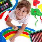sunnyglade 145 piece deluxe art set wooden art, side view