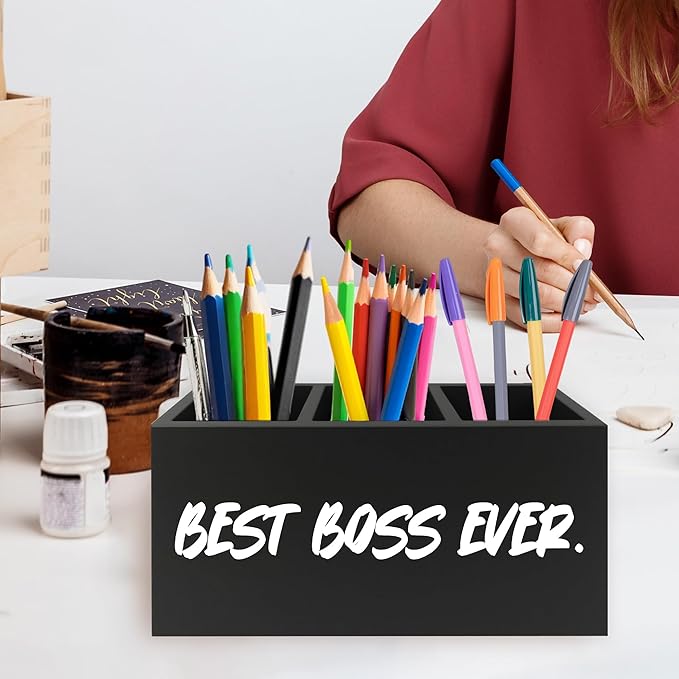 QZQE Boss Gifts Pen Pencil Holder Organizer - Image 2