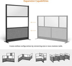 Stand Up Desk Store Workflow Wide Modular Wall | 53'' x 70'' Wall | Expandable - Image 3