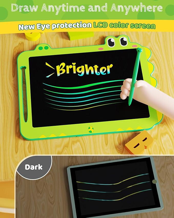 Kikapabi LCD Writing Tablet for Kids, 12 inch Dinosaur Doodle Board Toys Gifts - Image 4