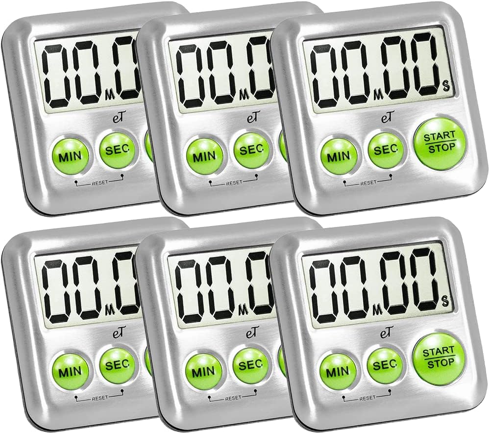 Elegant Digital Kitchen Timer Stainless Steel